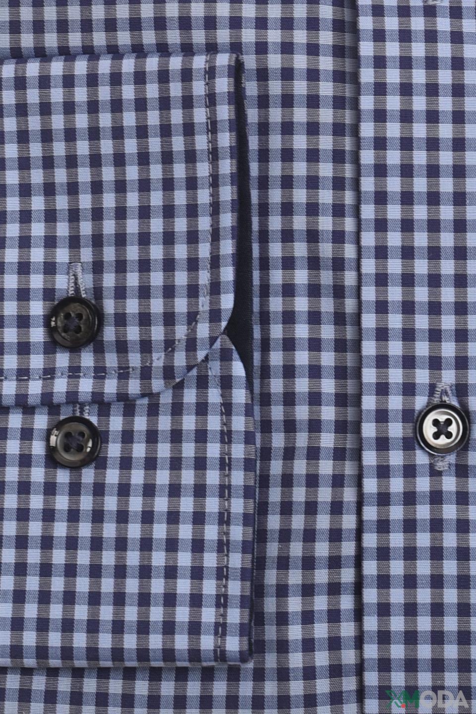 Рубашка Casa Moda в клетку синяя