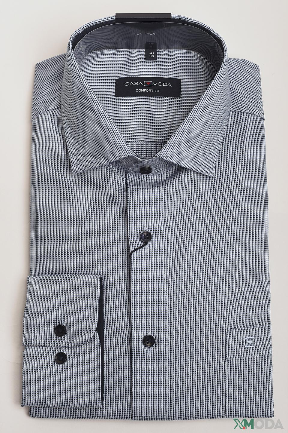 Рубашка Casa Moda голубая приталенная