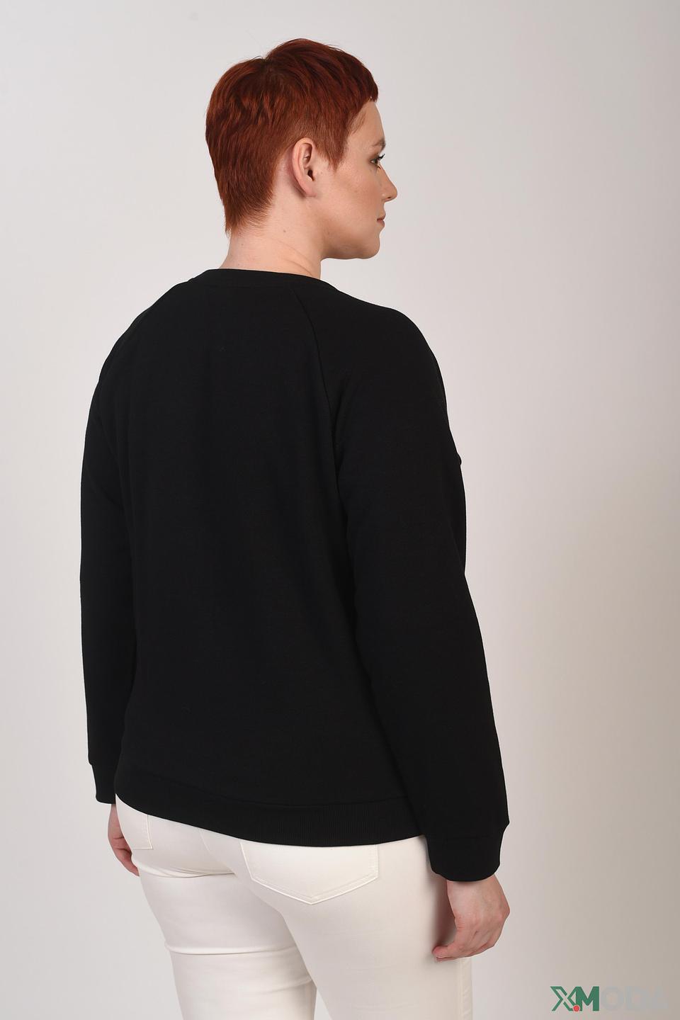 Пуловер Pezzo с жемчугом чёрный