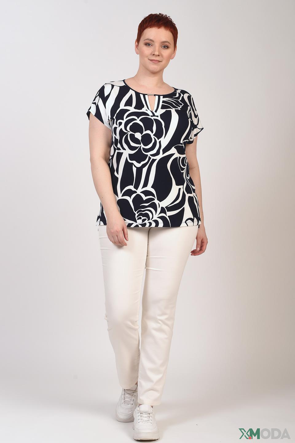 Блуза Via Appia с цветочным принтом