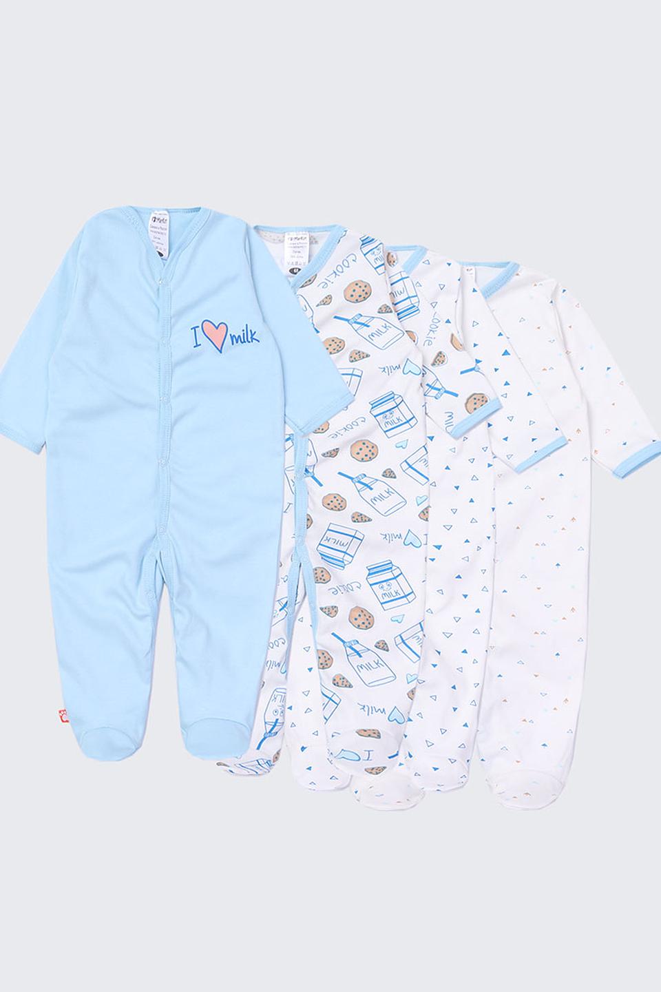 Комбинезон КотМарКот с принтом голубой