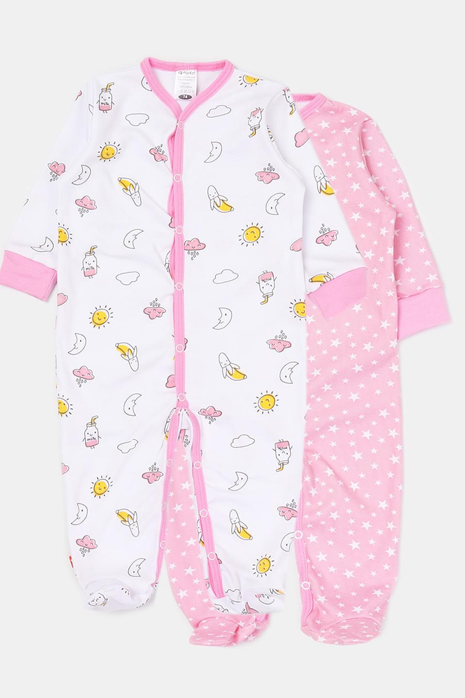 Комбинезон КотМарКот с принтом розовый