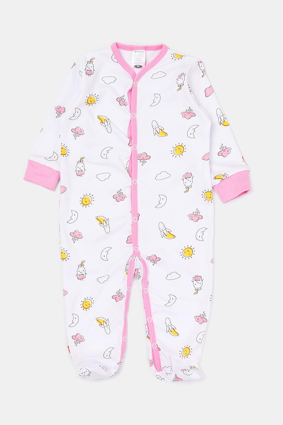 Комбинезон КотМарКот с принтом розовый