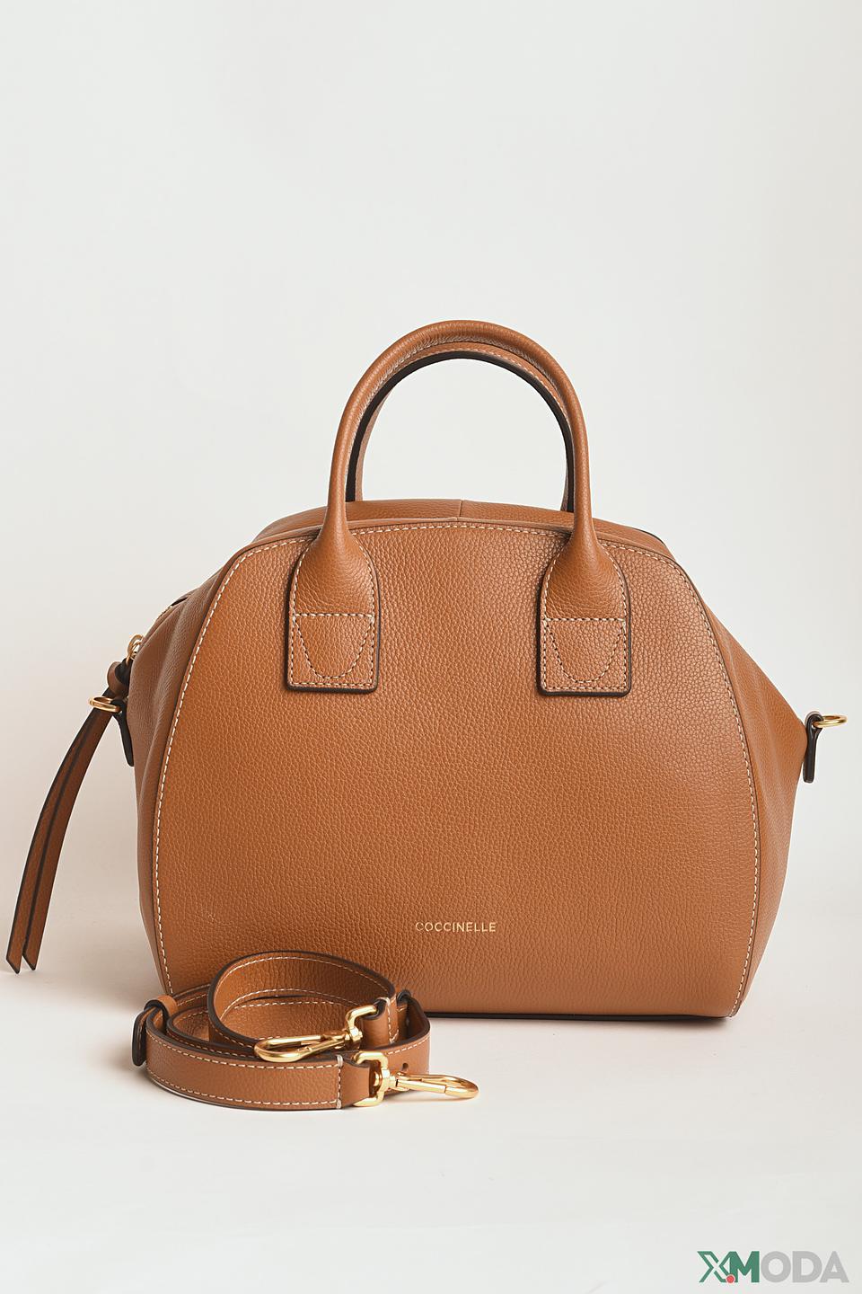 Сумка Coccinelle кожаная коричневая