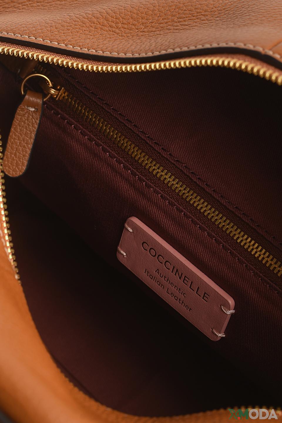 Сумка Coccinelle кожаная коричневая