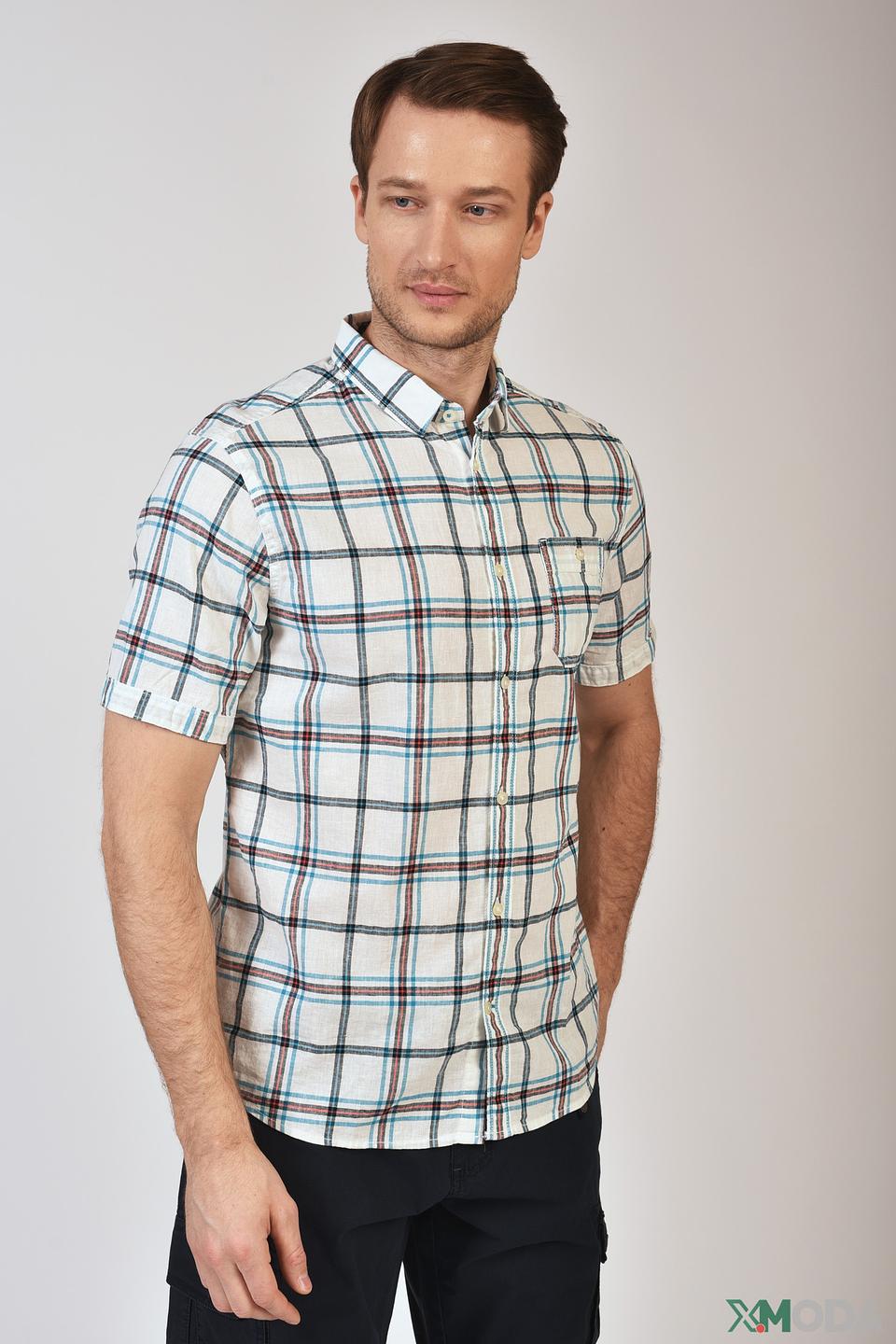 Рубашка кр Tom Tailor в клетку