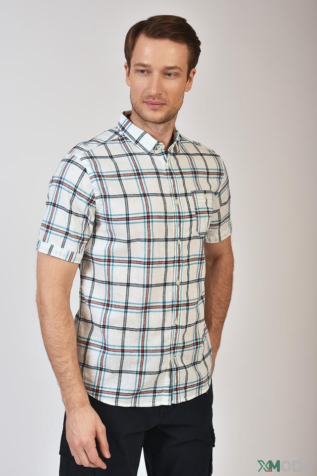 Рубашка кр Tom Tailor в клетку