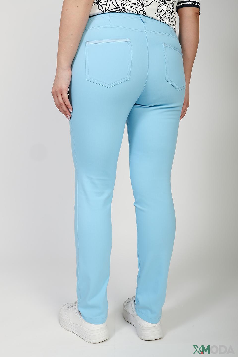 Брюки Eugen Klein с вышивкой голубые