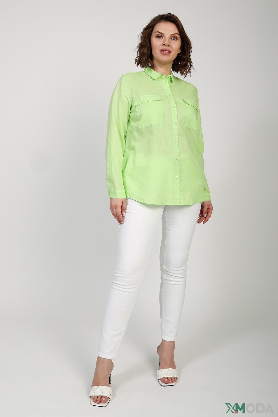 Блуза Via Appia лайм с карманами