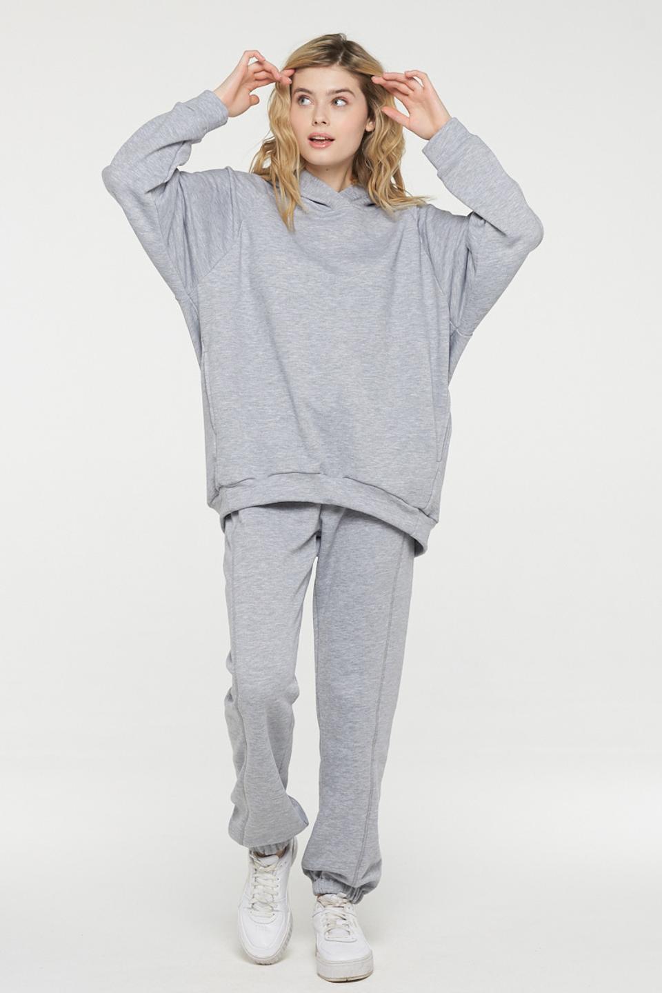 Толстовка VAY меланж серая