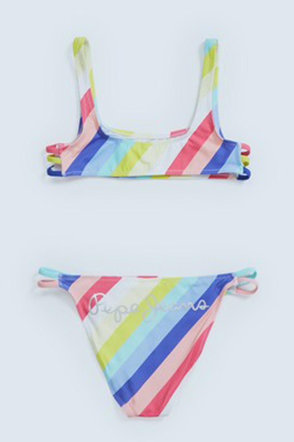 Купальник раздельный Pepe Jeans London полоска