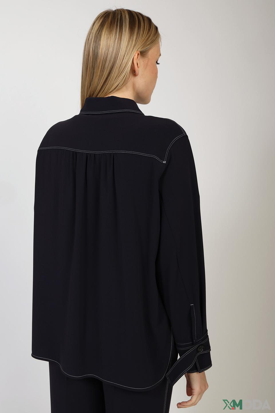 Жакет Marc Cain с контрастной отделкой чёрный