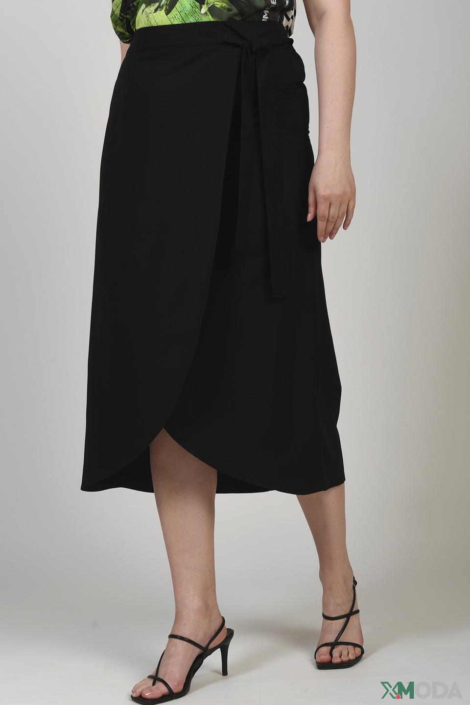 Юбка Samoon чёрная с запахом