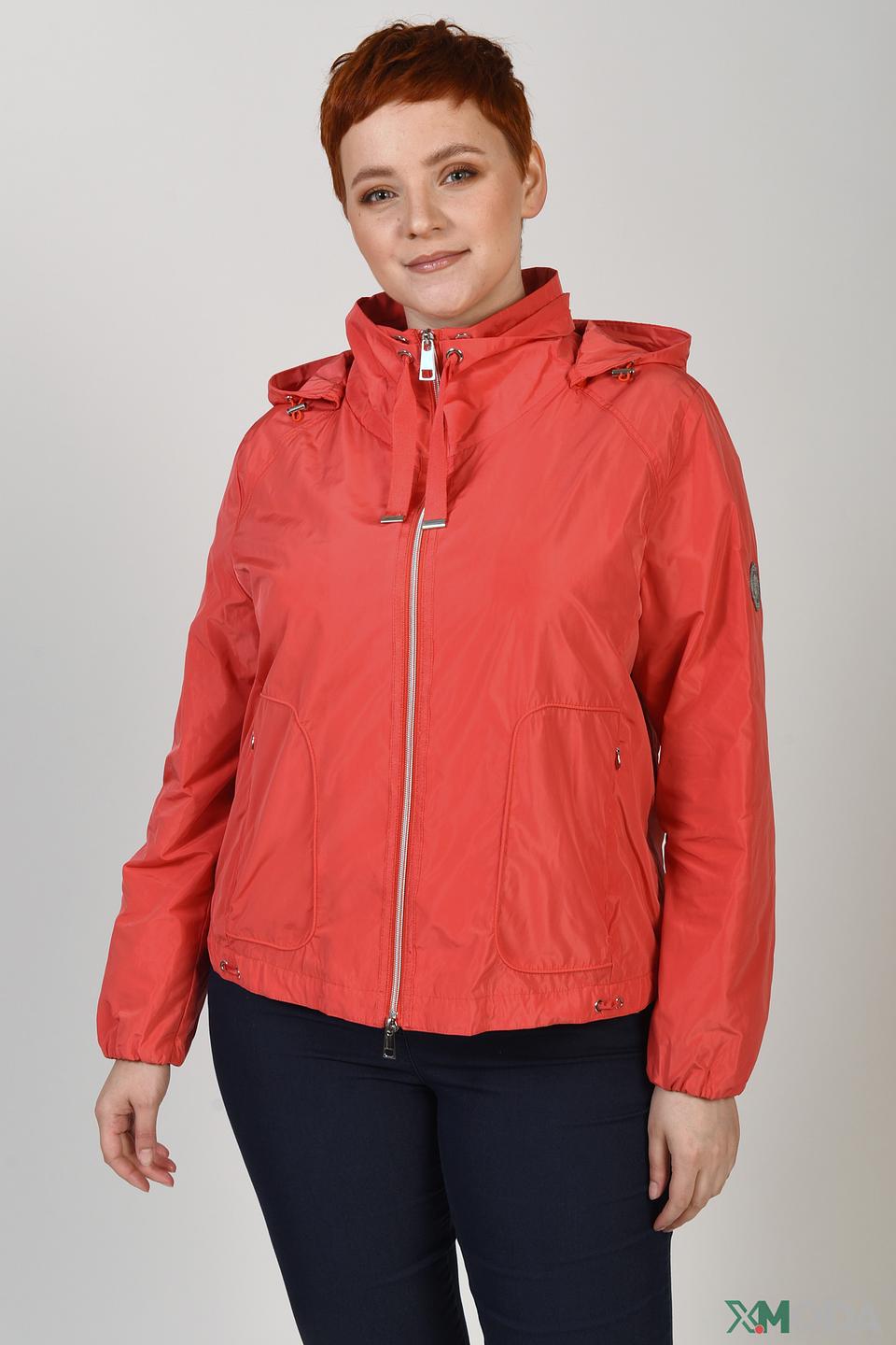 Куртка Lebek красного цвета с капюшоном