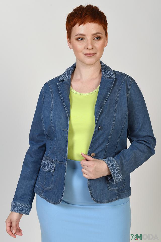 Жакет Basler джинсовый с вышивкой