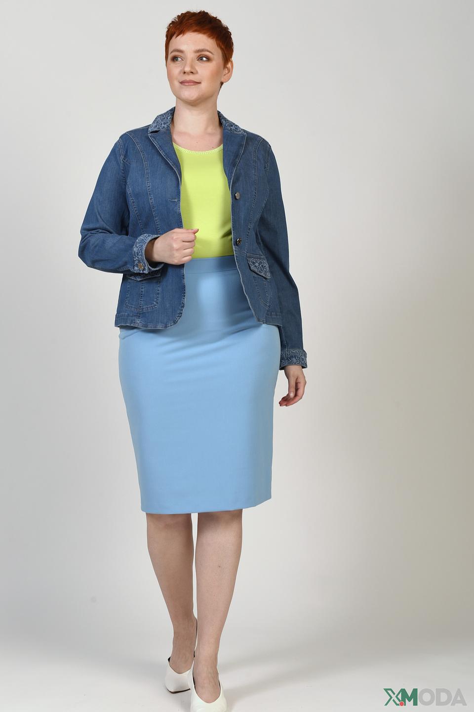 Жакет Basler джинсовый с вышивкой