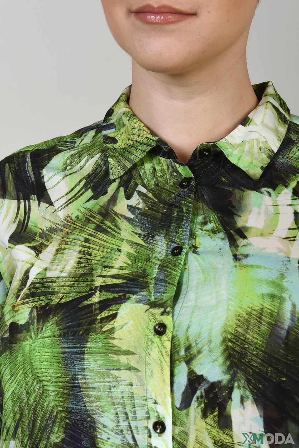 Рубашка Via Appia с тропическим принтом