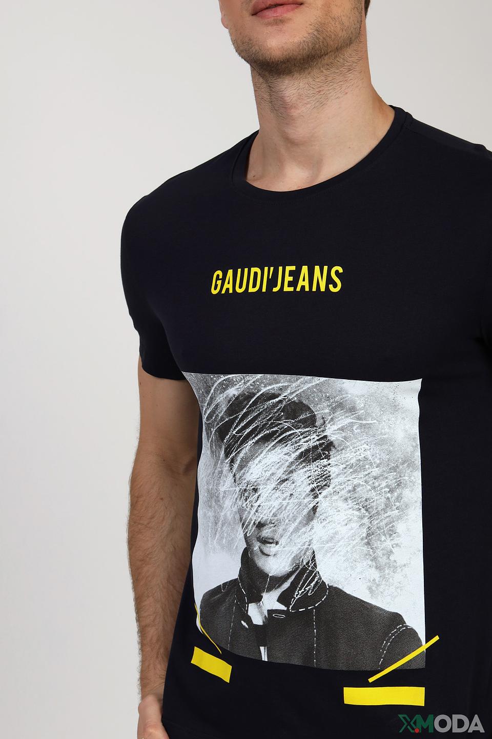 Футболка Gaudi Jeans с принтом чёрная