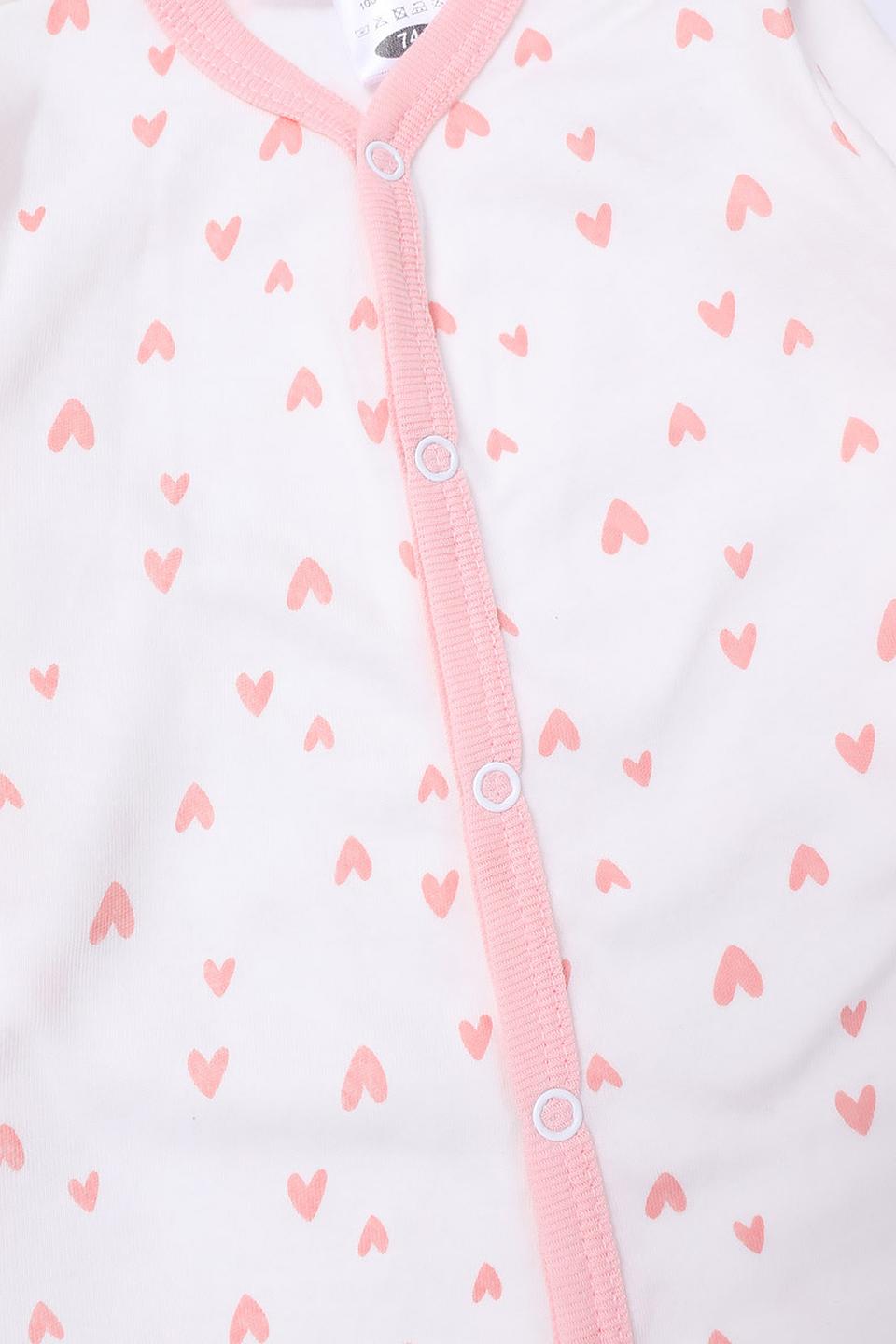 Комбинезон КотМарКот с котятами и сердечками молочный