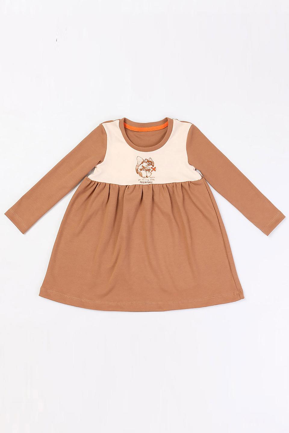 Платье КотМарКот с белкой коричневое