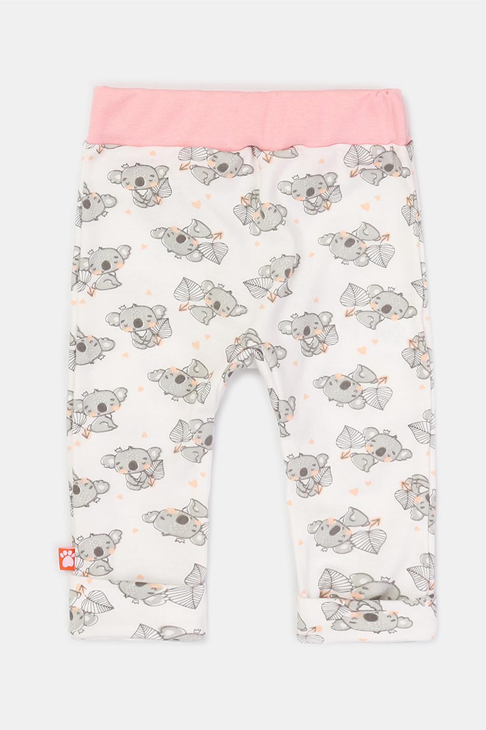 Брюки КотМарКот с коалами молочные