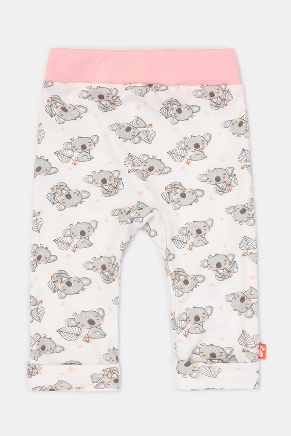 Брюки КотМарКот с коалами молочные