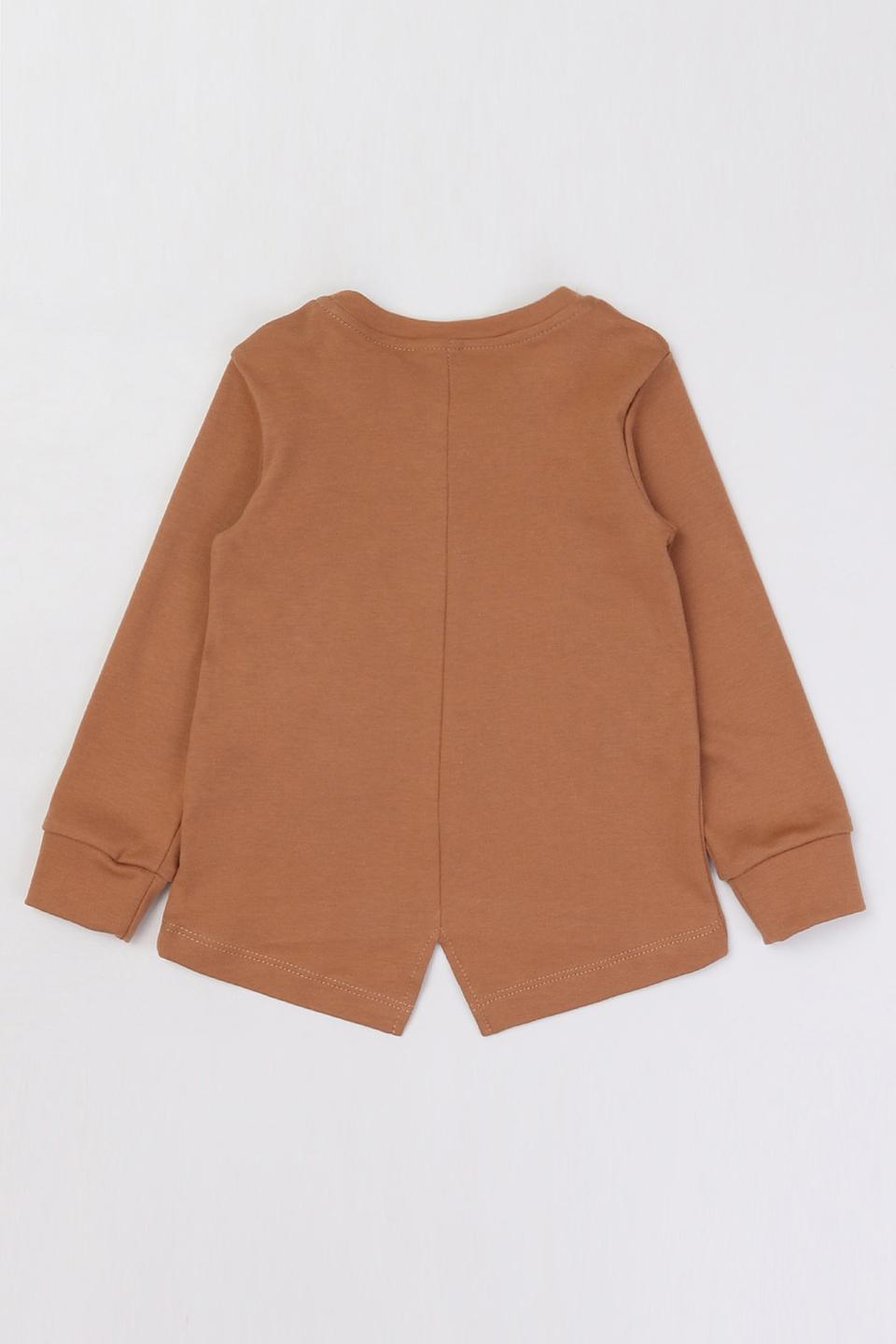 Футболка КотМарКот с белкой коричневая