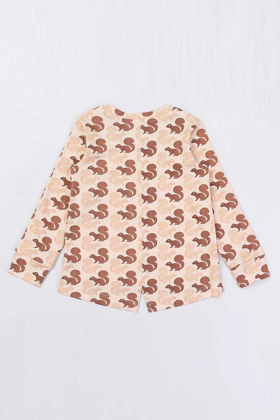 Футболка КотМарКот с белками бежевая