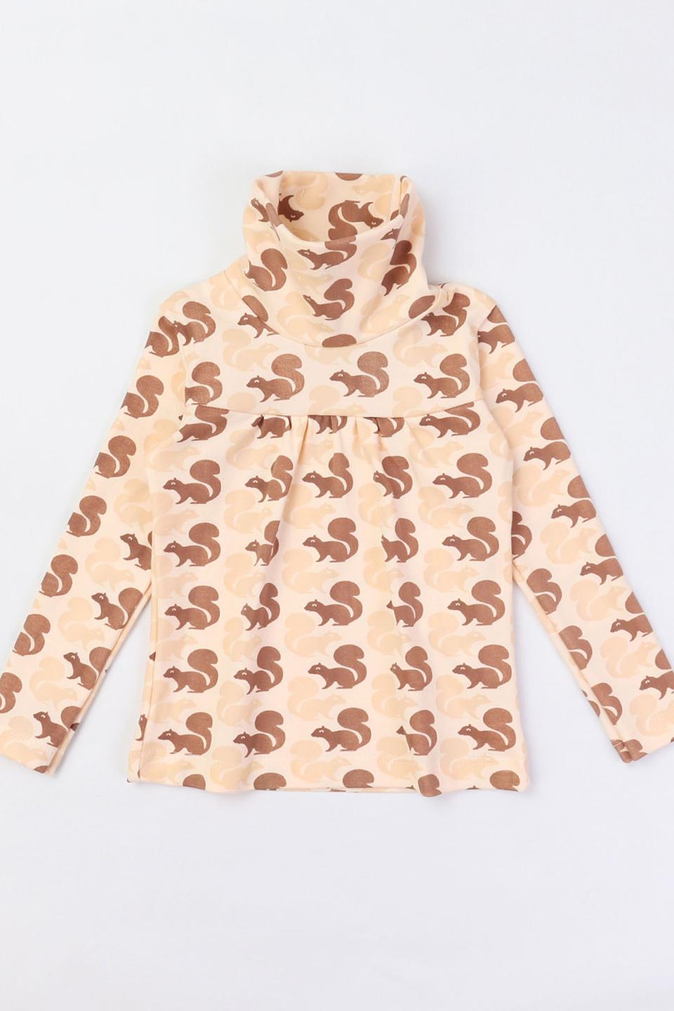 Джемпер КотМарКот girl с белками бежевый