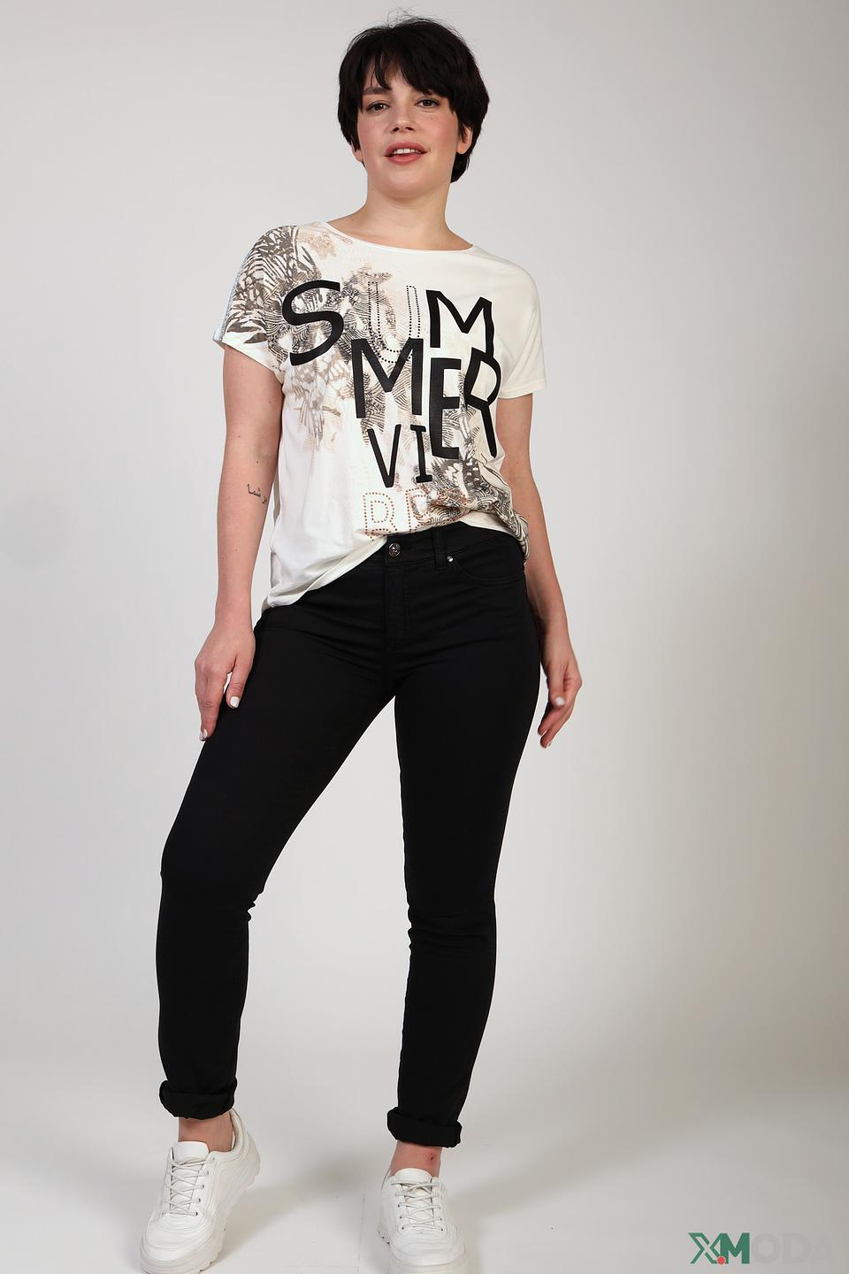 Джинсы скинни Oui чёрные