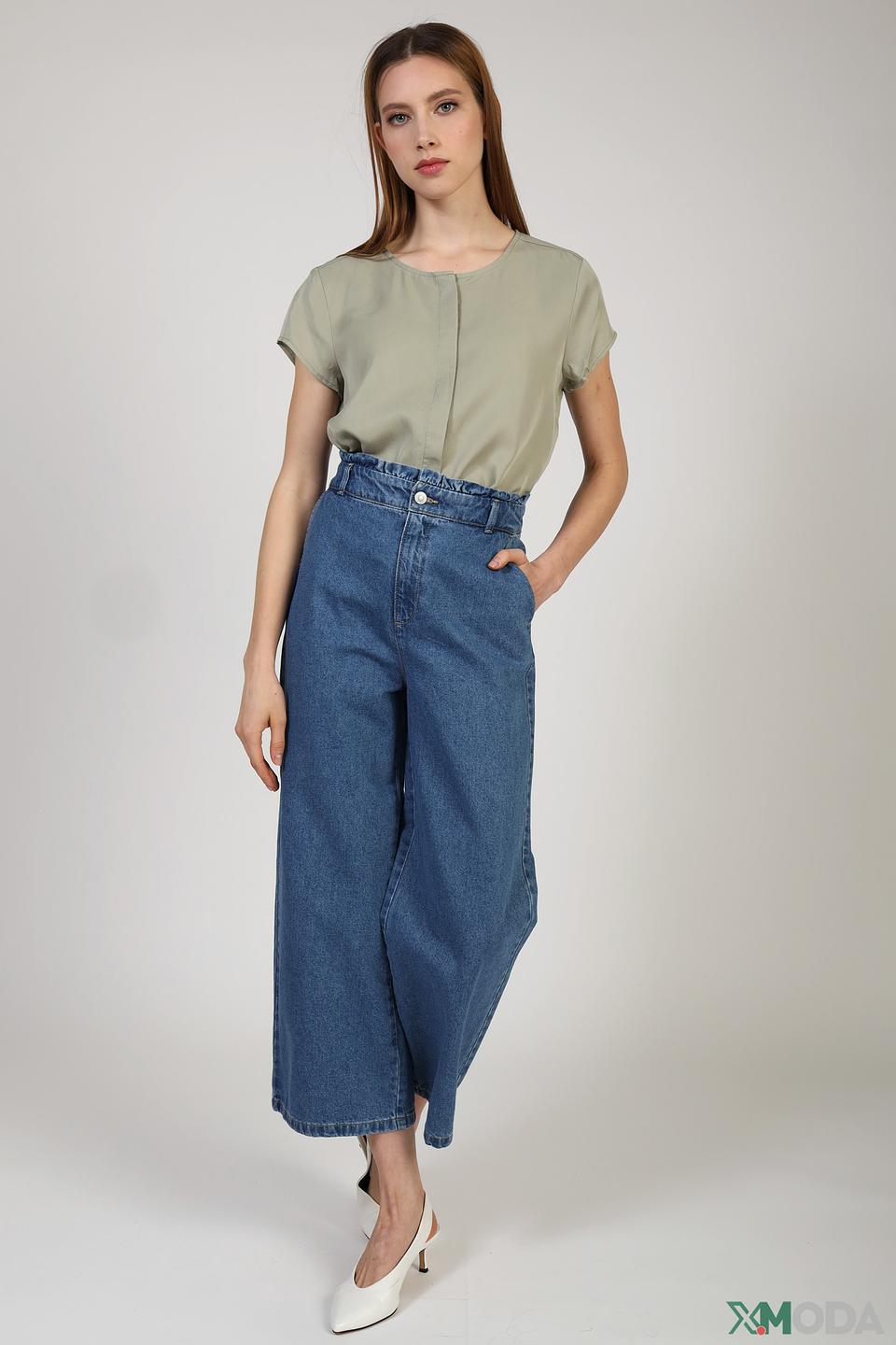 Блуза Tom Tailor оливковая