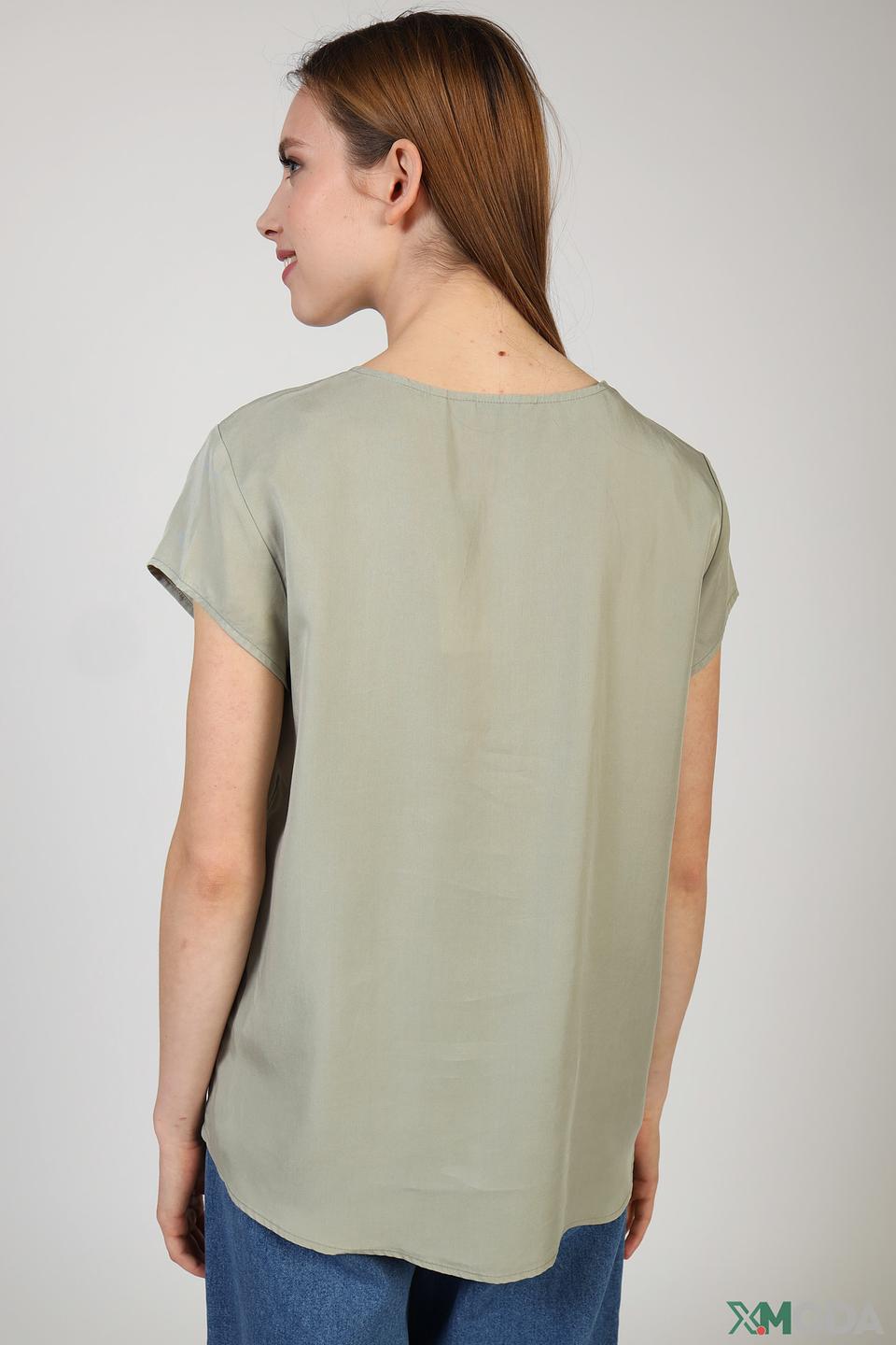 Блуза Tom Tailor оливковая