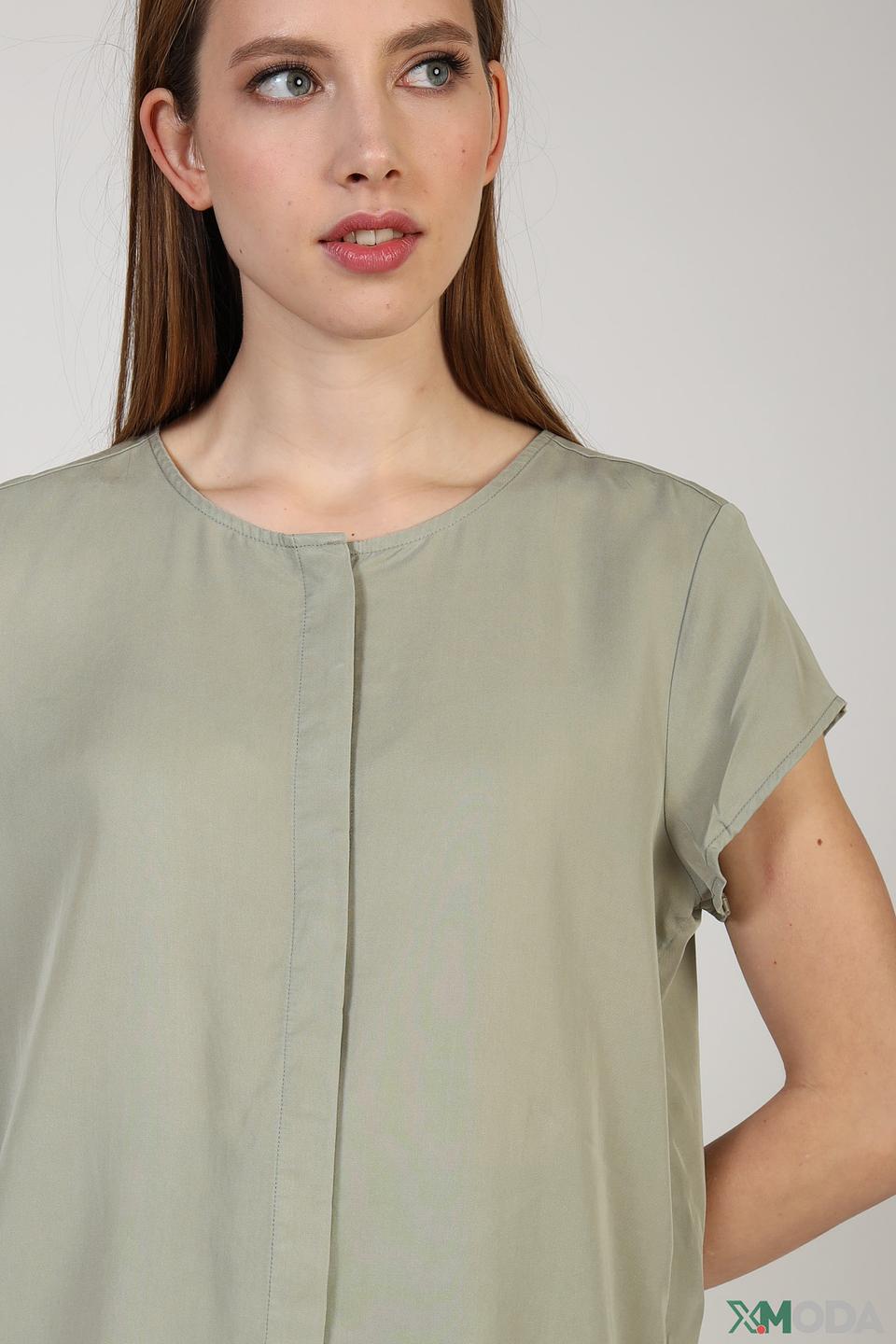 Блуза Tom Tailor оливковая