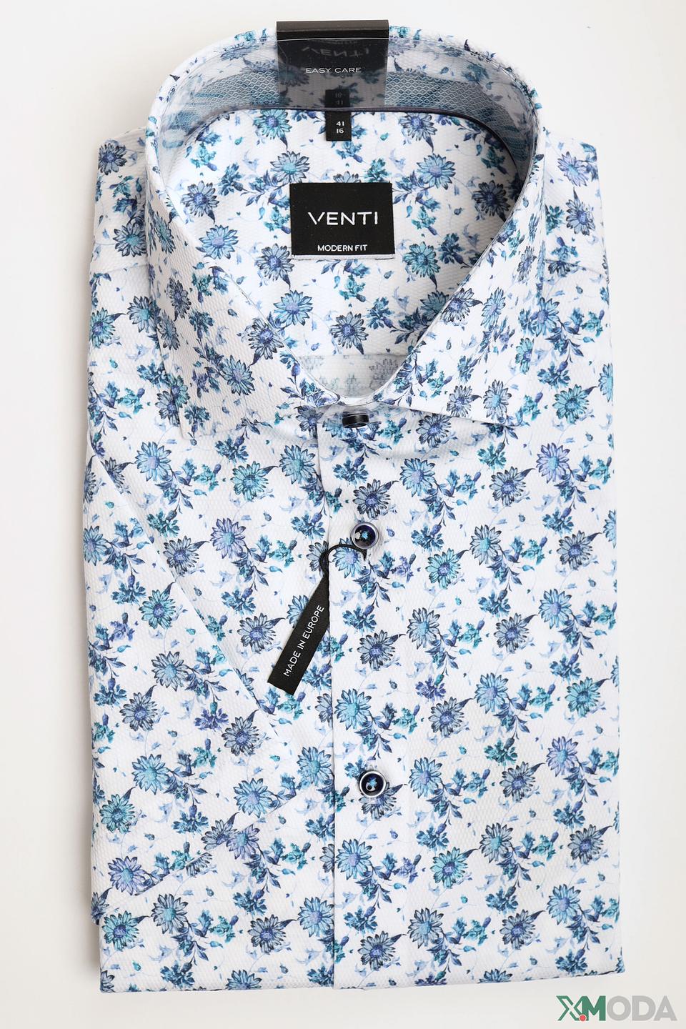 Рубашка кр Venti с цветочным принтом