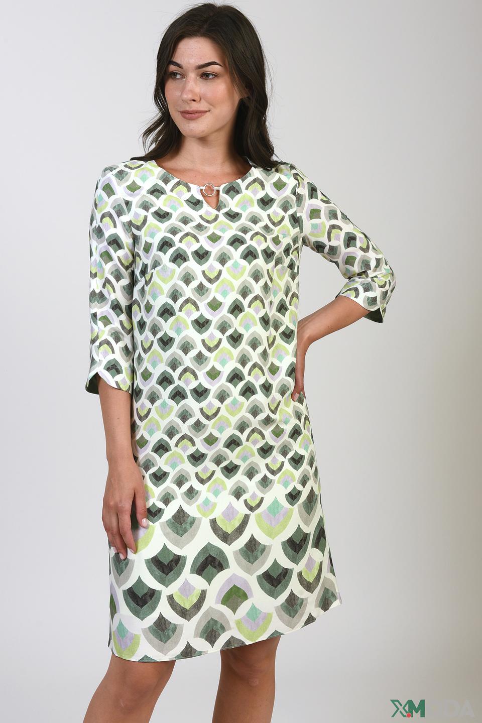 Платье Bianca с геометрическим принтом