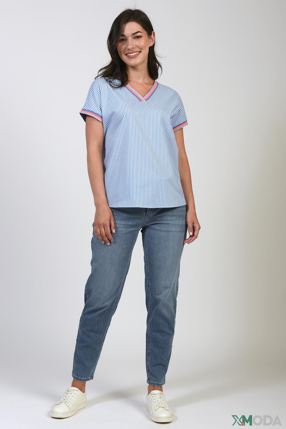 Блуза Betty Barclay в полоску голубую