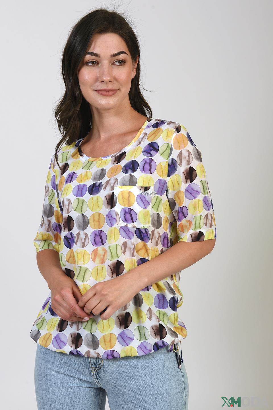 Футболка Erfo с принтом в горошек