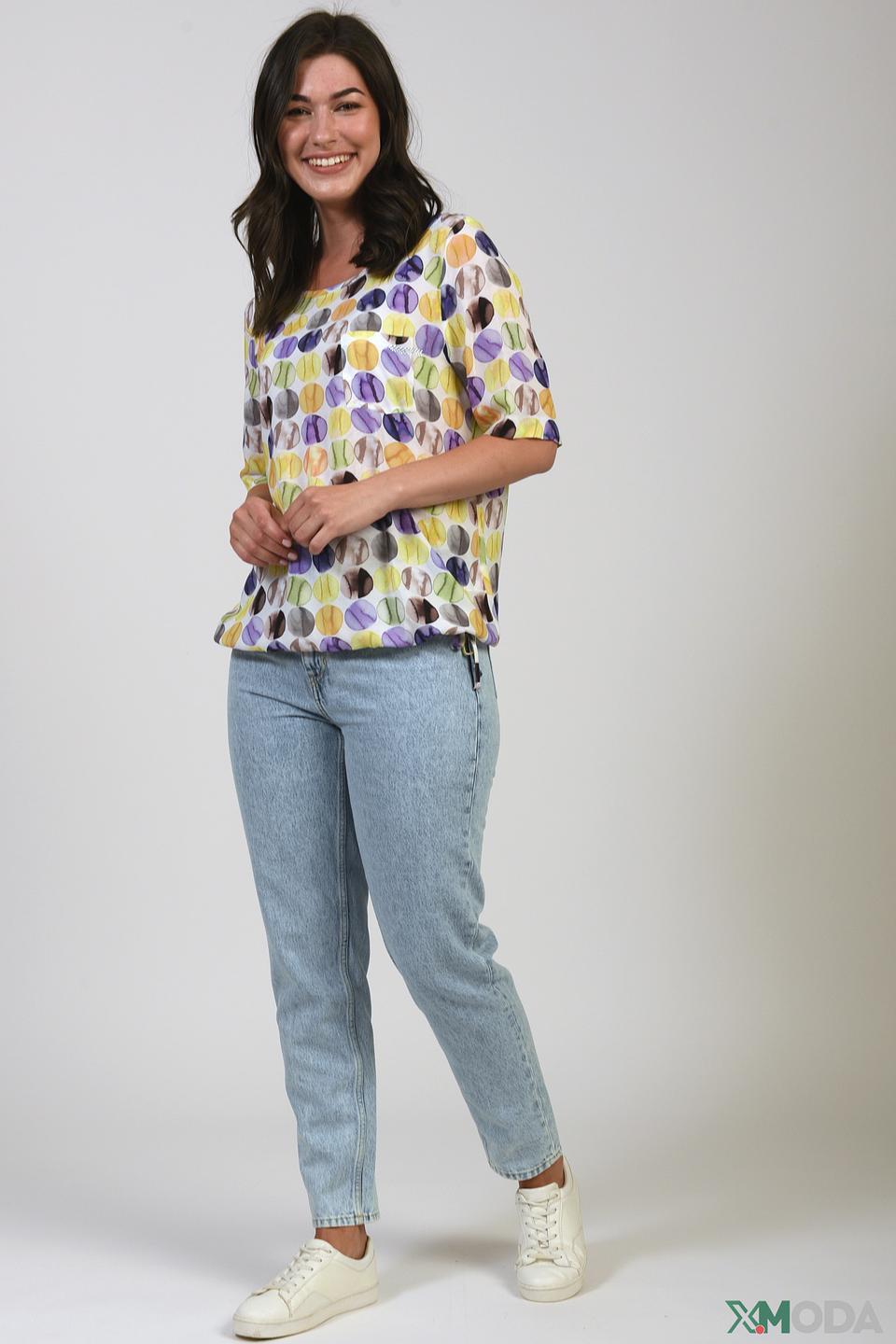 Футболка Erfo с принтом в горошек