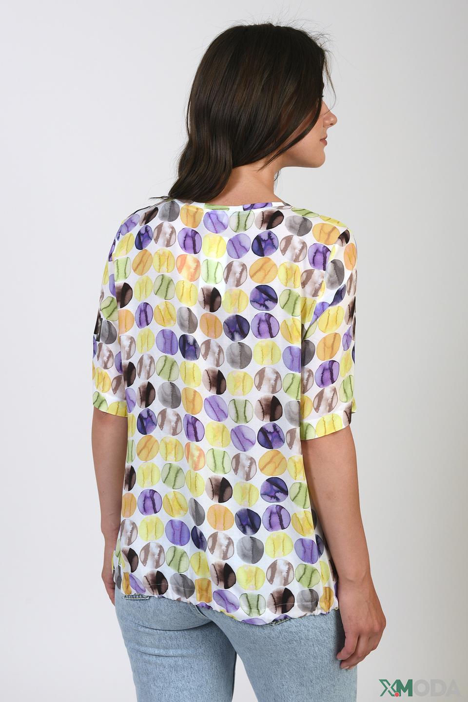 Футболка Erfo с принтом в горошек