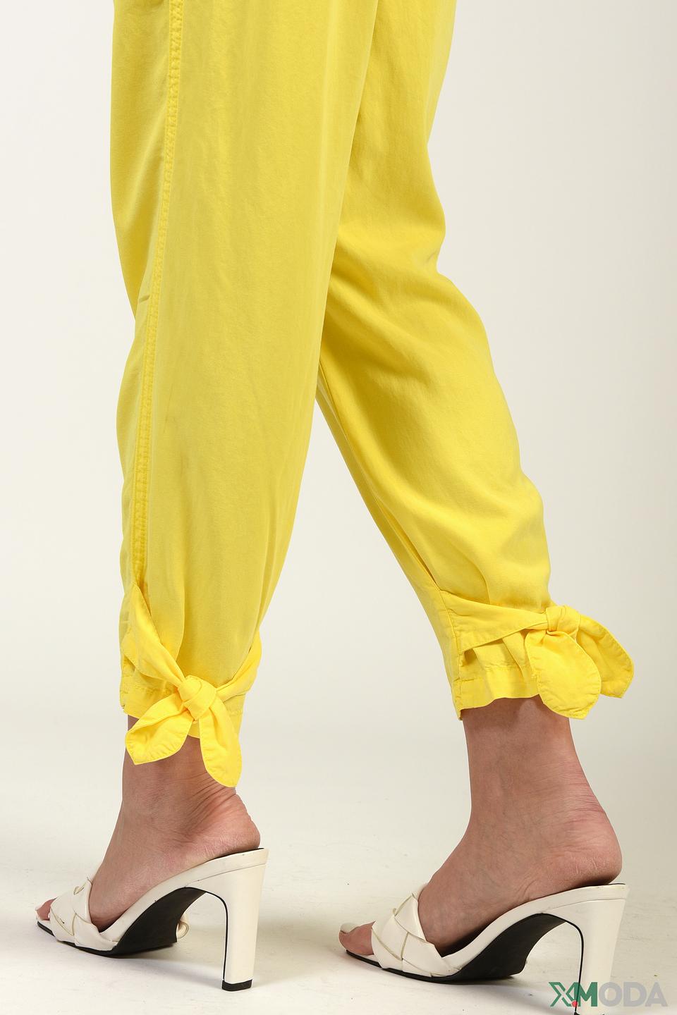 Брюки Taifun с поясом жёлтые