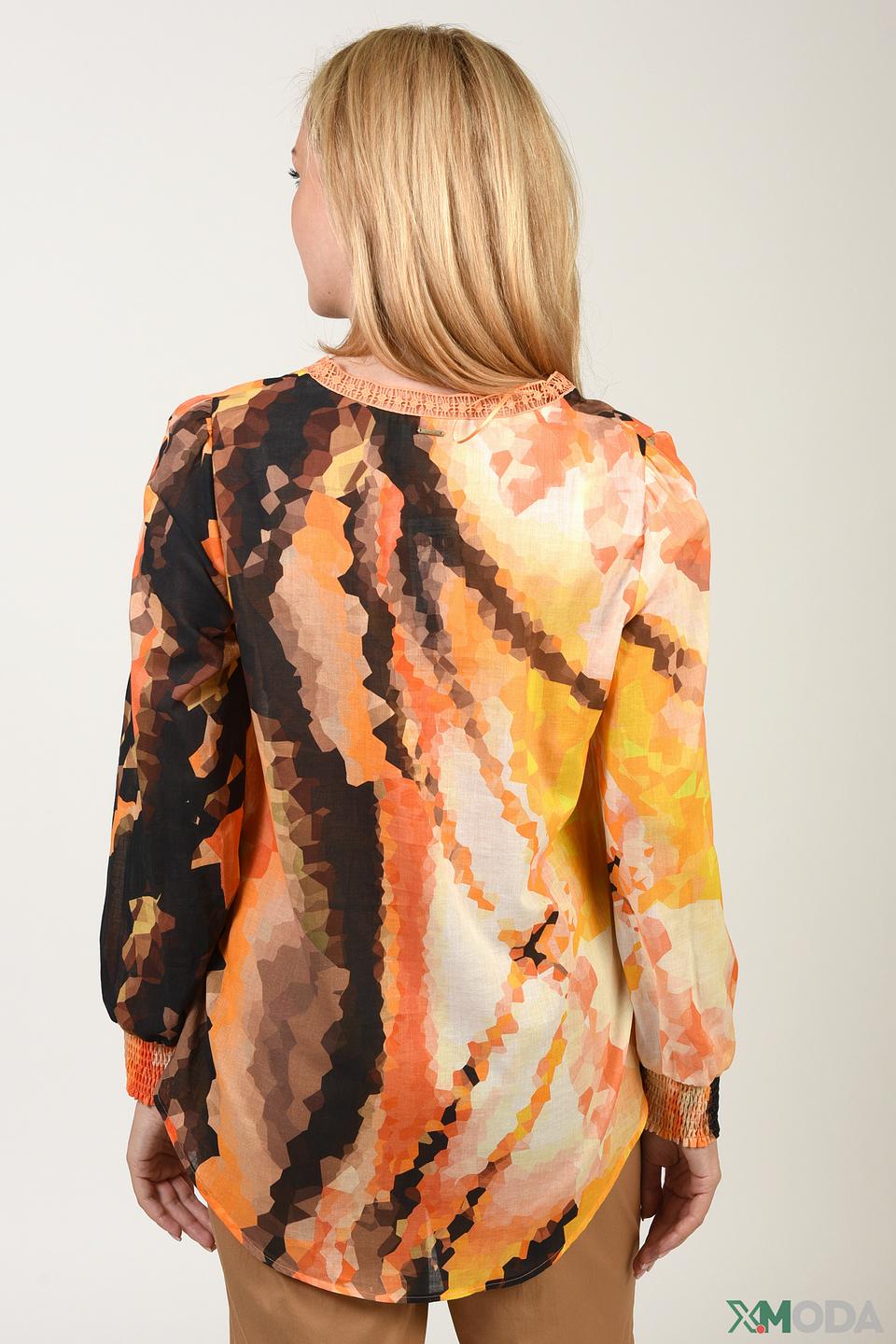 Блуза Taifun с принтом оранжевый