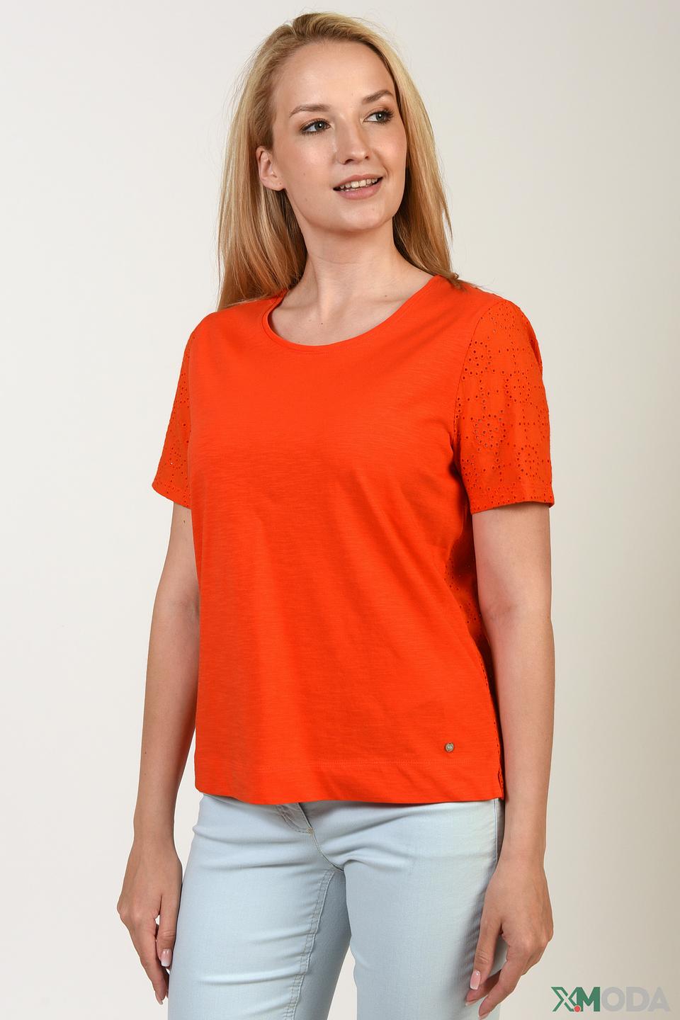 Блуза Gerry Weber оранжевая с вышивкой