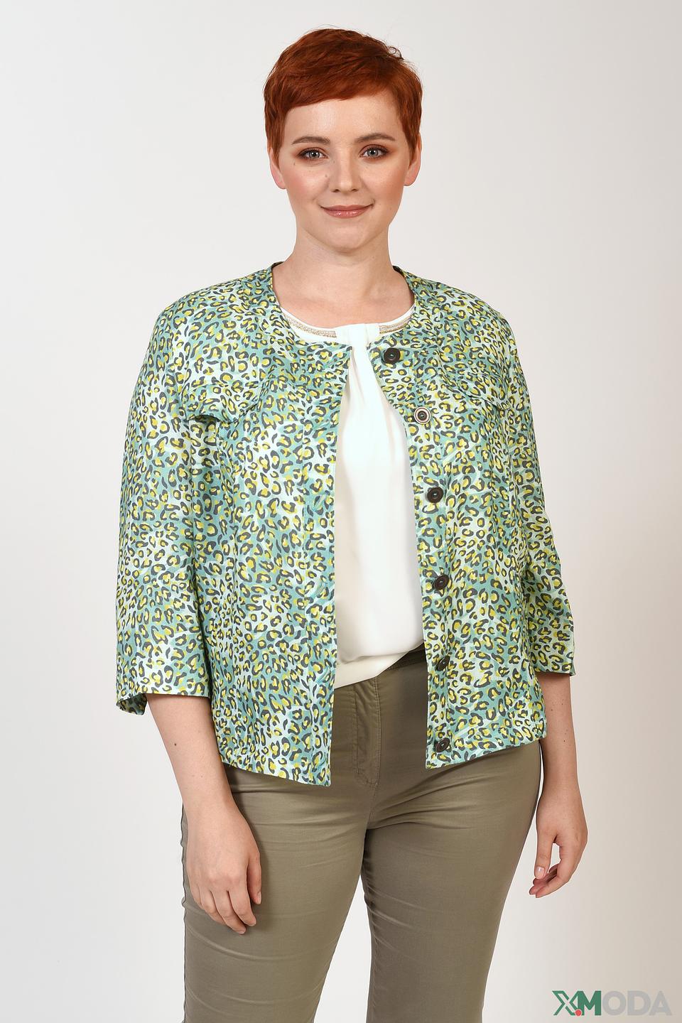 Жакет Lebek с леопардовым принтом