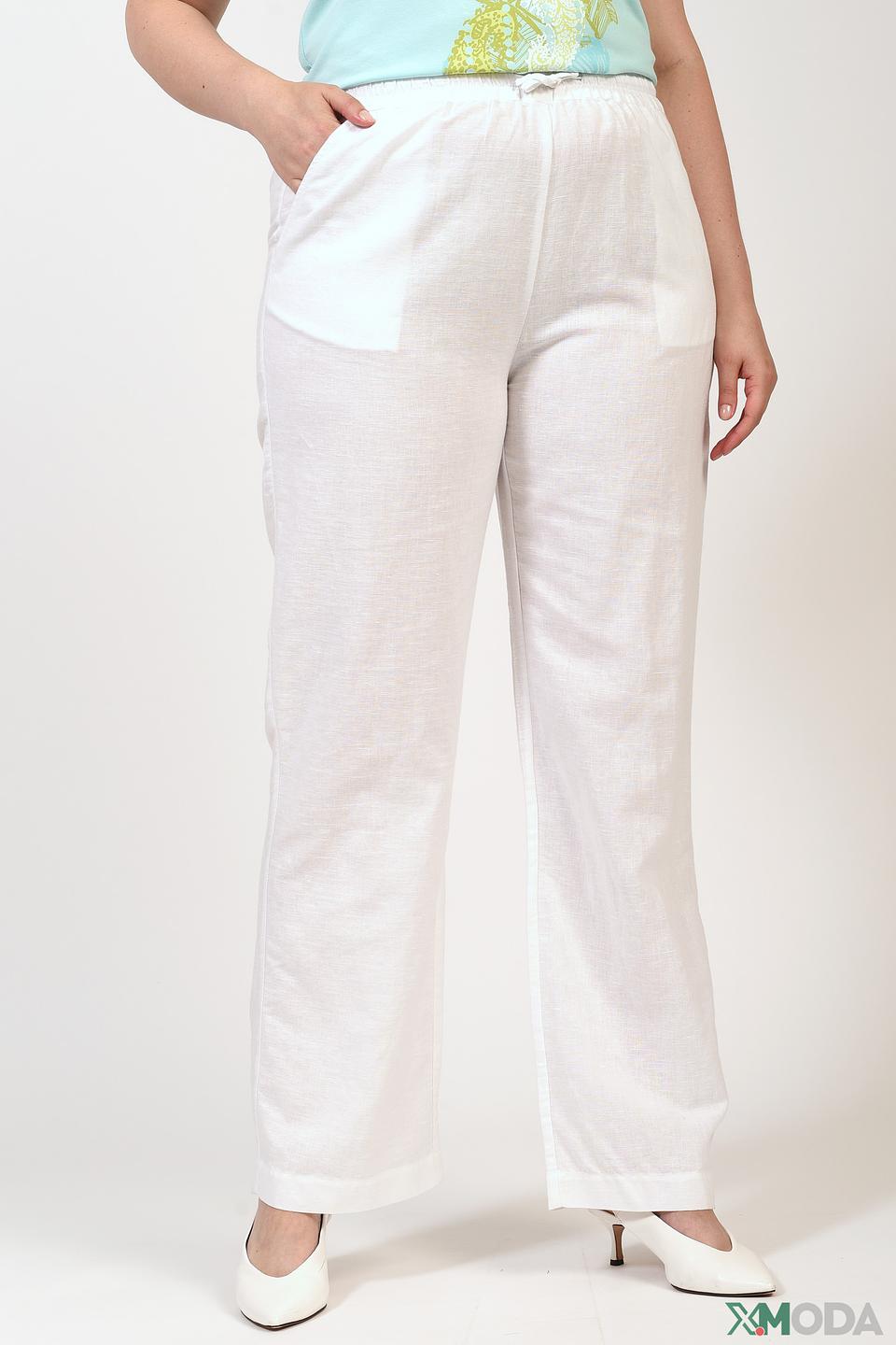 Брюки Via Appia лён белые
