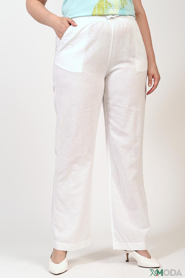 Брюки Via Appia лён белые