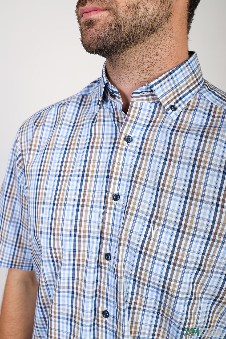 Рубашка кр Marvelis в клетку