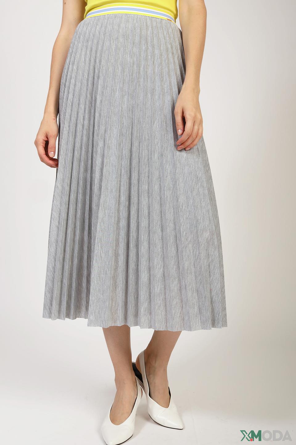 Юбка Cinque плиссированная серая