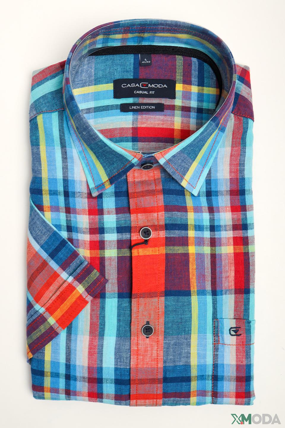Рубашка кр Casa Moda в клетку