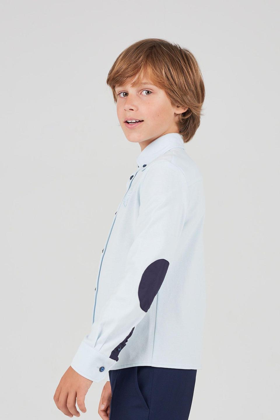 Рубашка Choupette с накладными карманами голубой