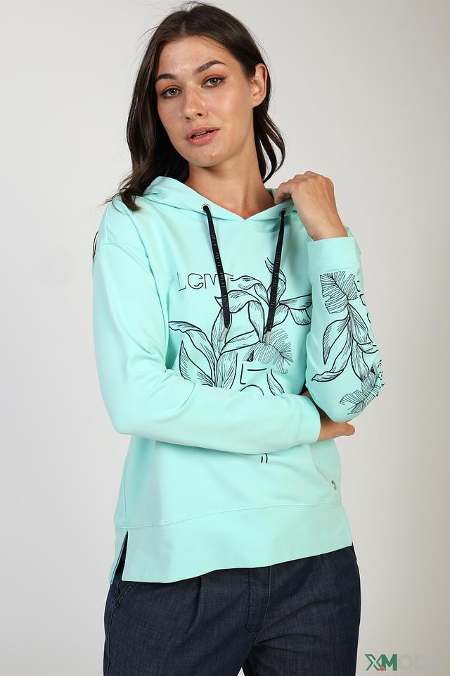 Пуловер Lecomte с принтом мятный